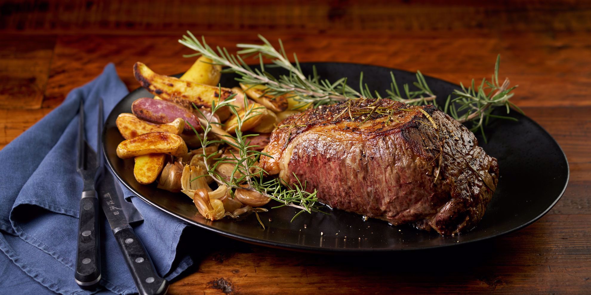 Natural Prime Dry-Aged Boneless Double Strip Steak for Two