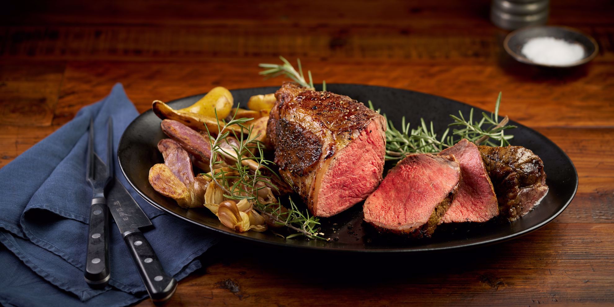Natural Prime Dry-Aged Boneless Double Strip Steak for Two