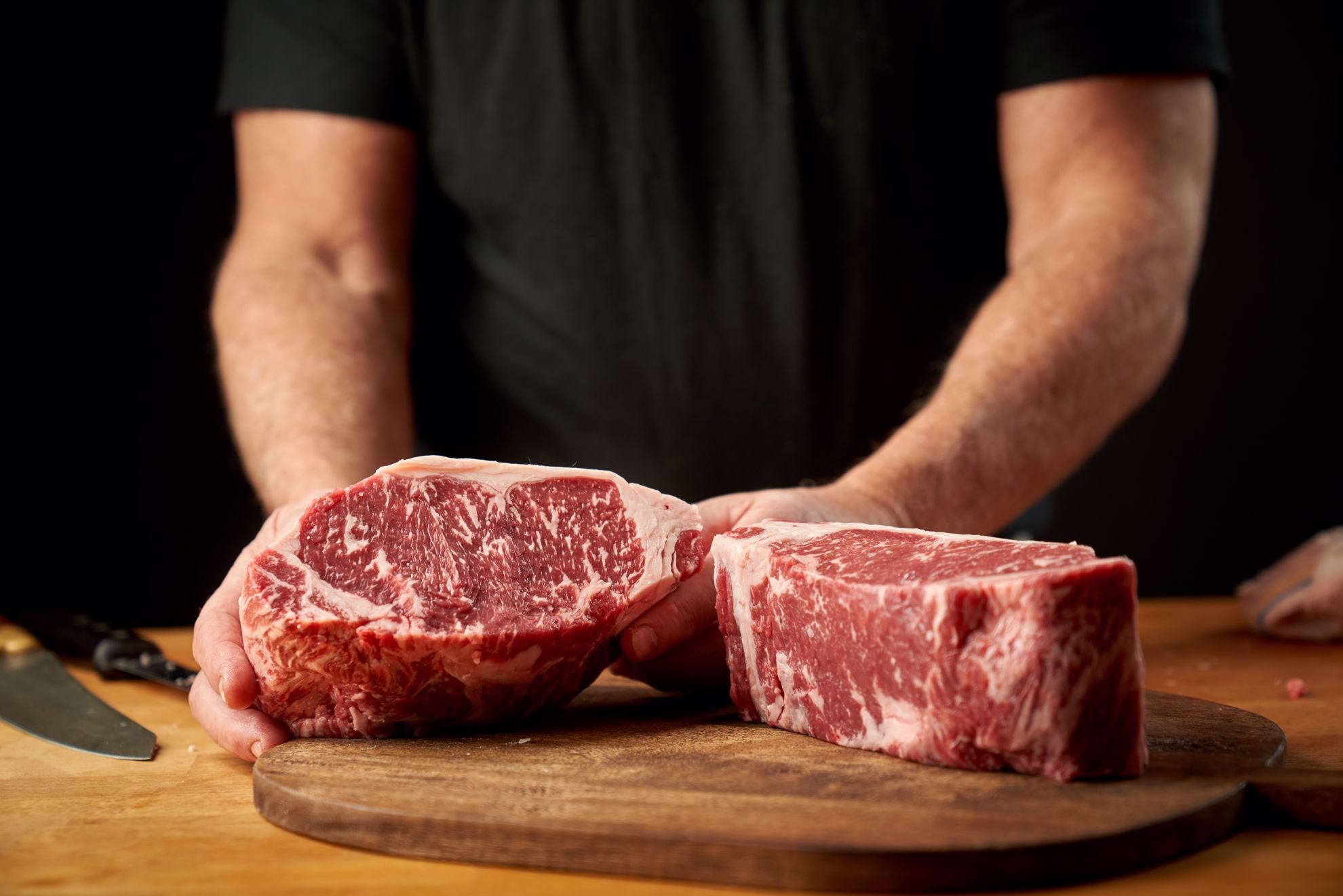 Wagyu Aged Boneless Double Strip Steak for Two