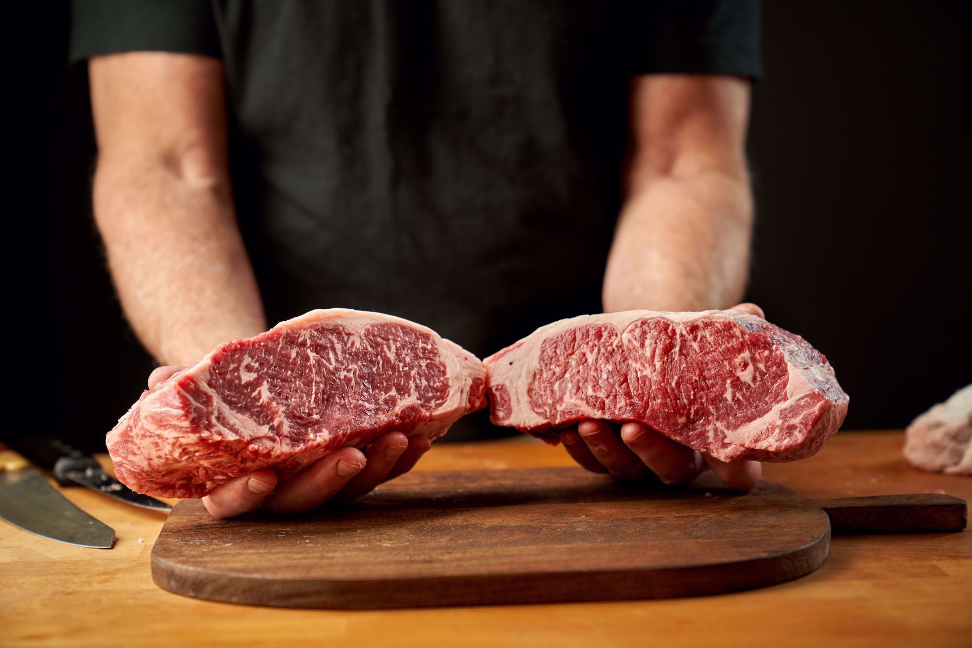 Wagyu Aged Boneless Double Strip Steak for Two